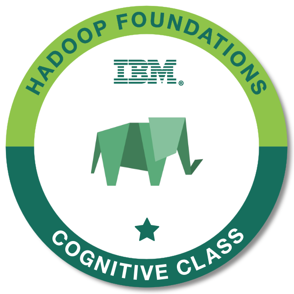 Zertifikat IBM Cognitive Class - Hadoop Foundations
